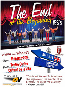 Cartel Teatro en Ingles