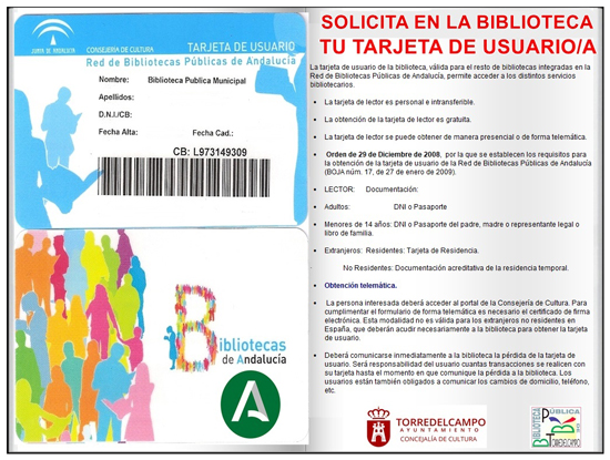 Tarjeta de usuario de biblioteca