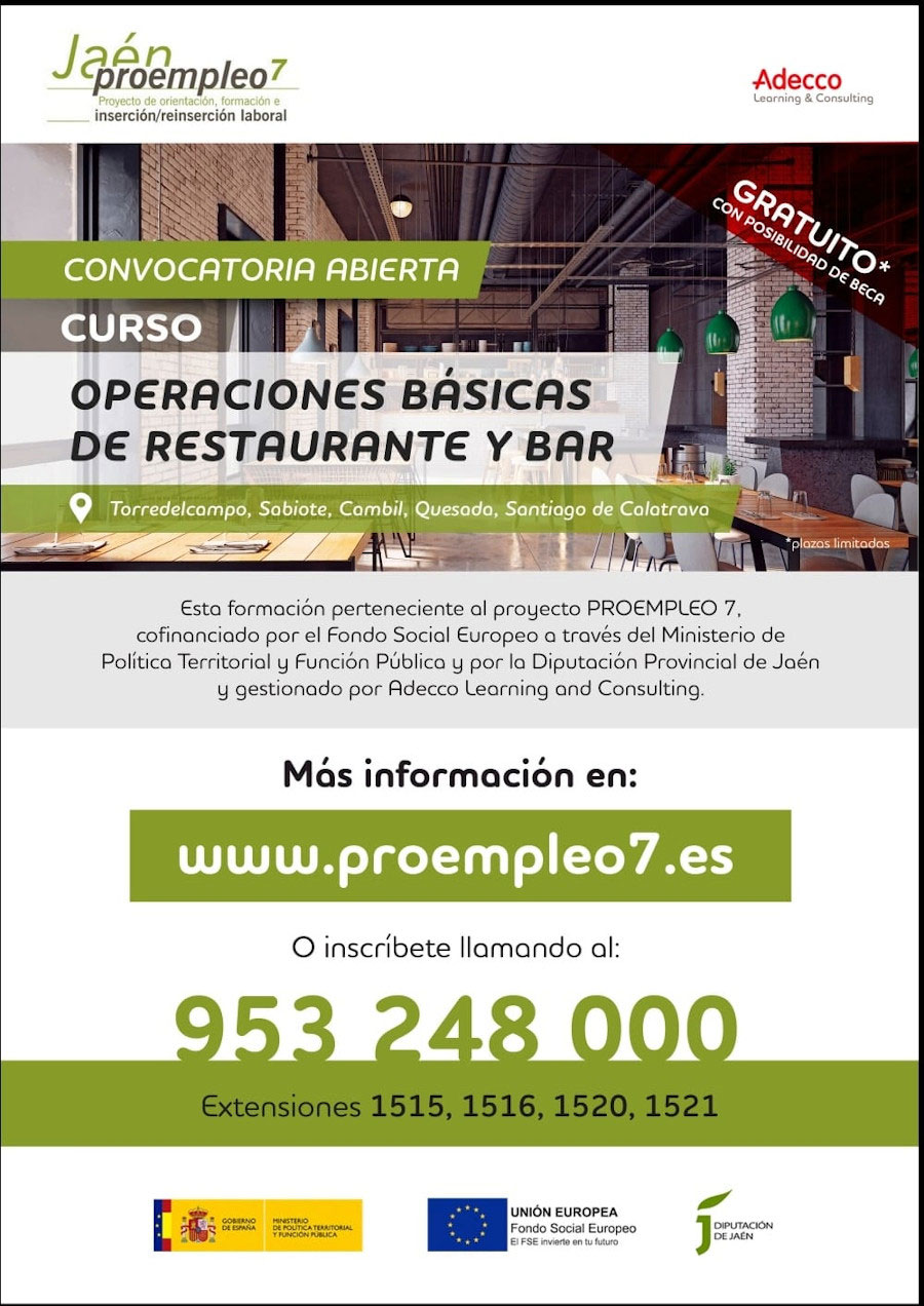curso formación de restauración