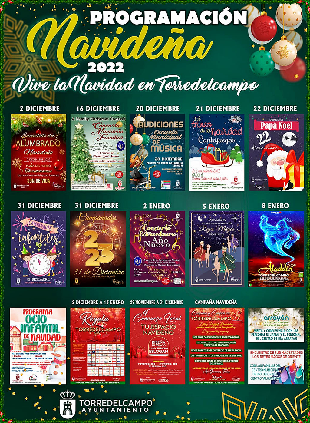 Variada programación de cara a la celebración de las fiestas navideñas