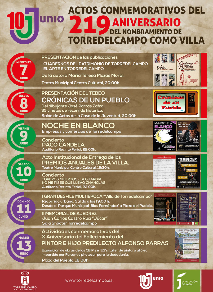 219 Aniversario del nombramiento de Torredelcampo como Villa