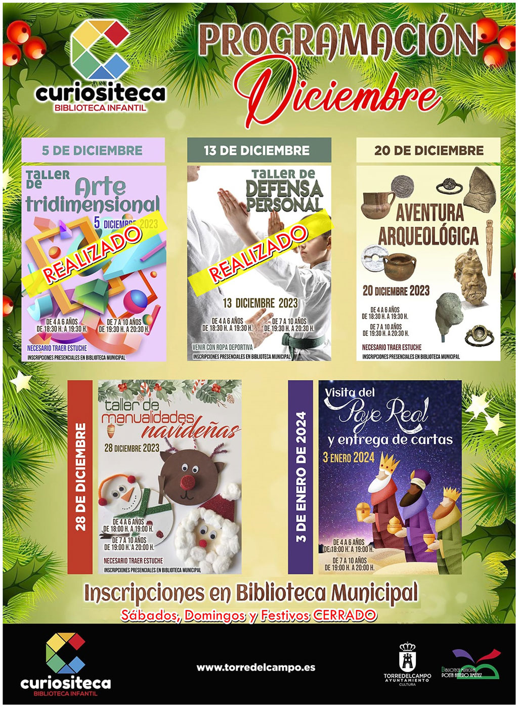 Curiositeca - Programación de Diciembre