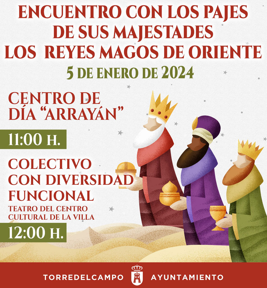 Encuentro con los Pajes de sus Majestades los Reyes Magos de Oriente