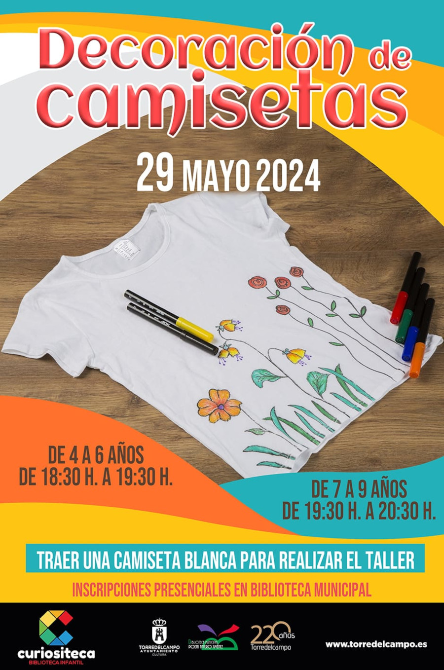 Taller de decoración de camisetas