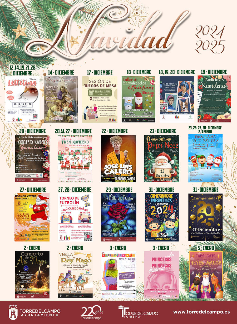 Torredelcampo celebra la Navidad con una programación especial para todas las edades