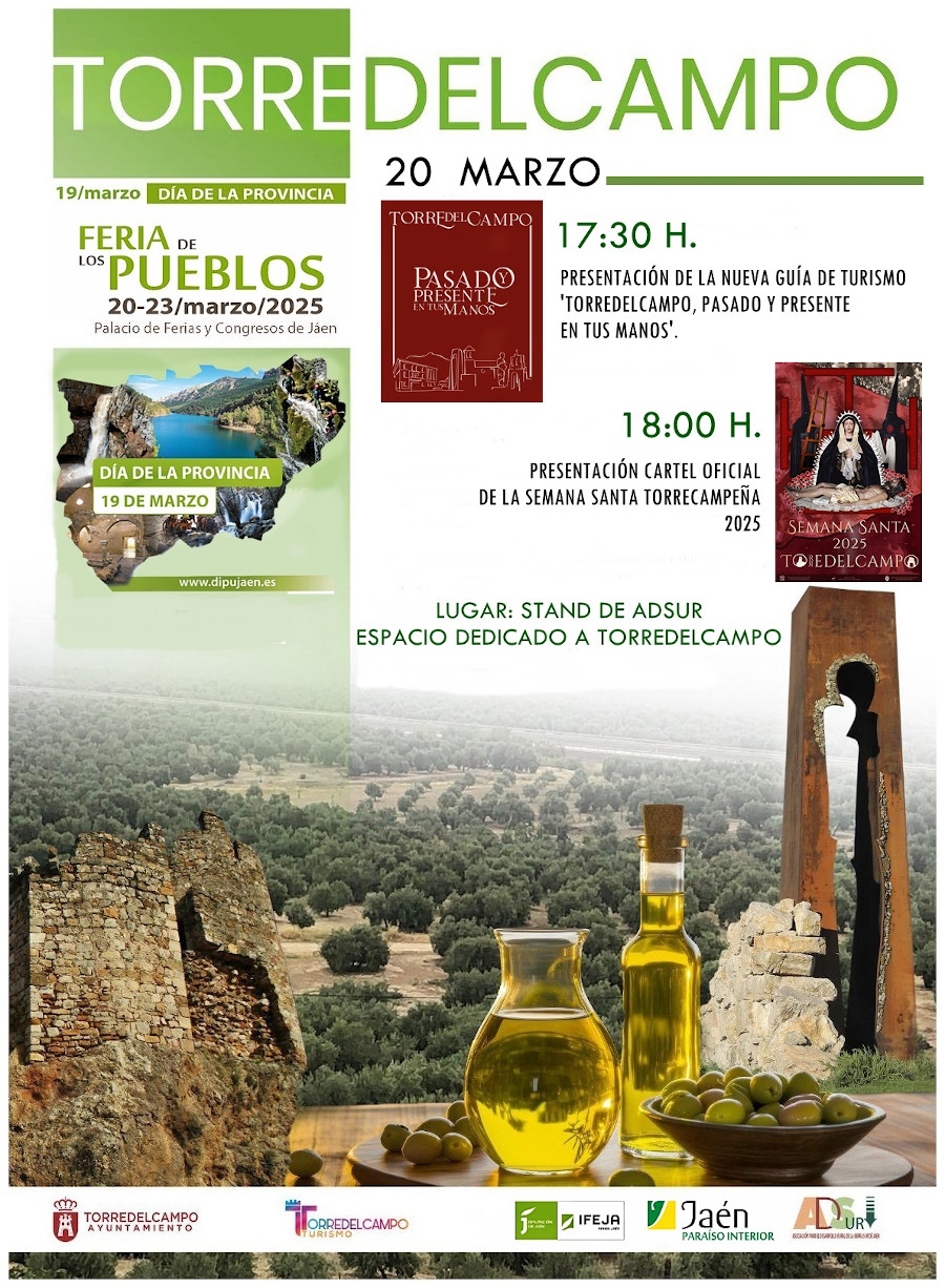 Torredelcampo se promocionará en la Feria de los Pueblos 2025