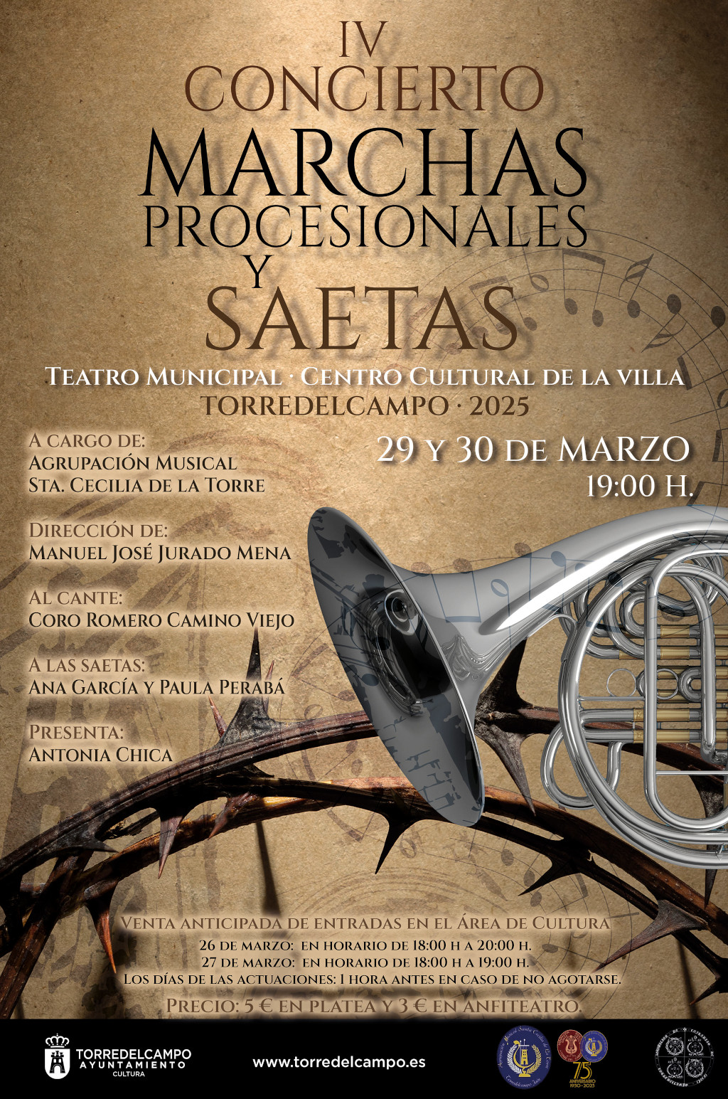 IV Concierto de Marcha Procesional y Saeta en Torredelcampo: un evento imperdible