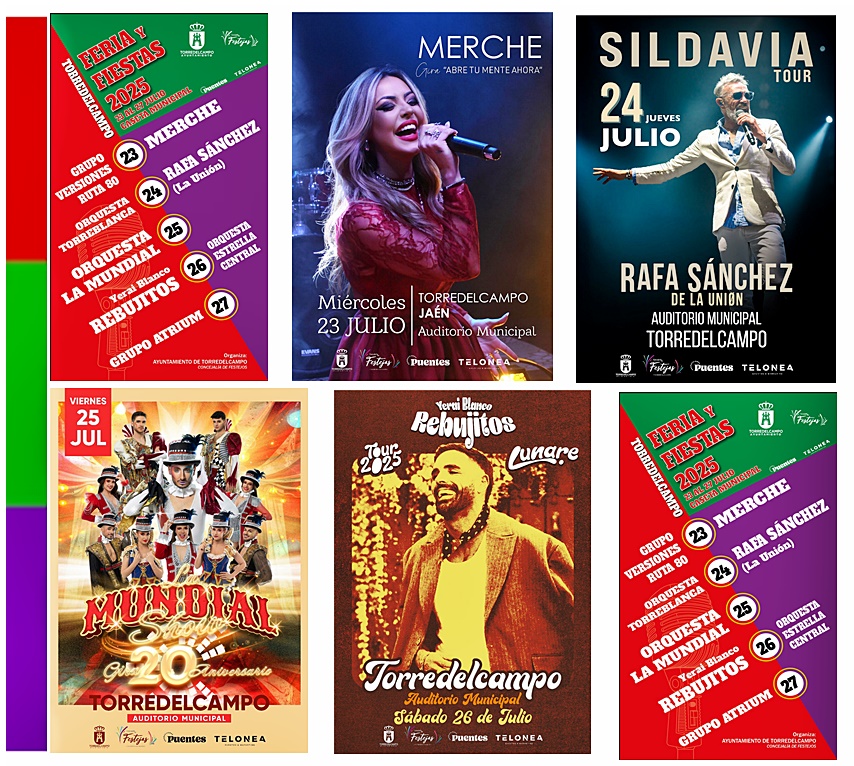 Actuaciones Musicales de Ferias y Fiestas de Torredelcampo 2025
