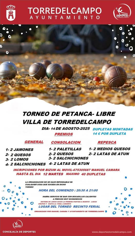 Torneo de Petanca Libre