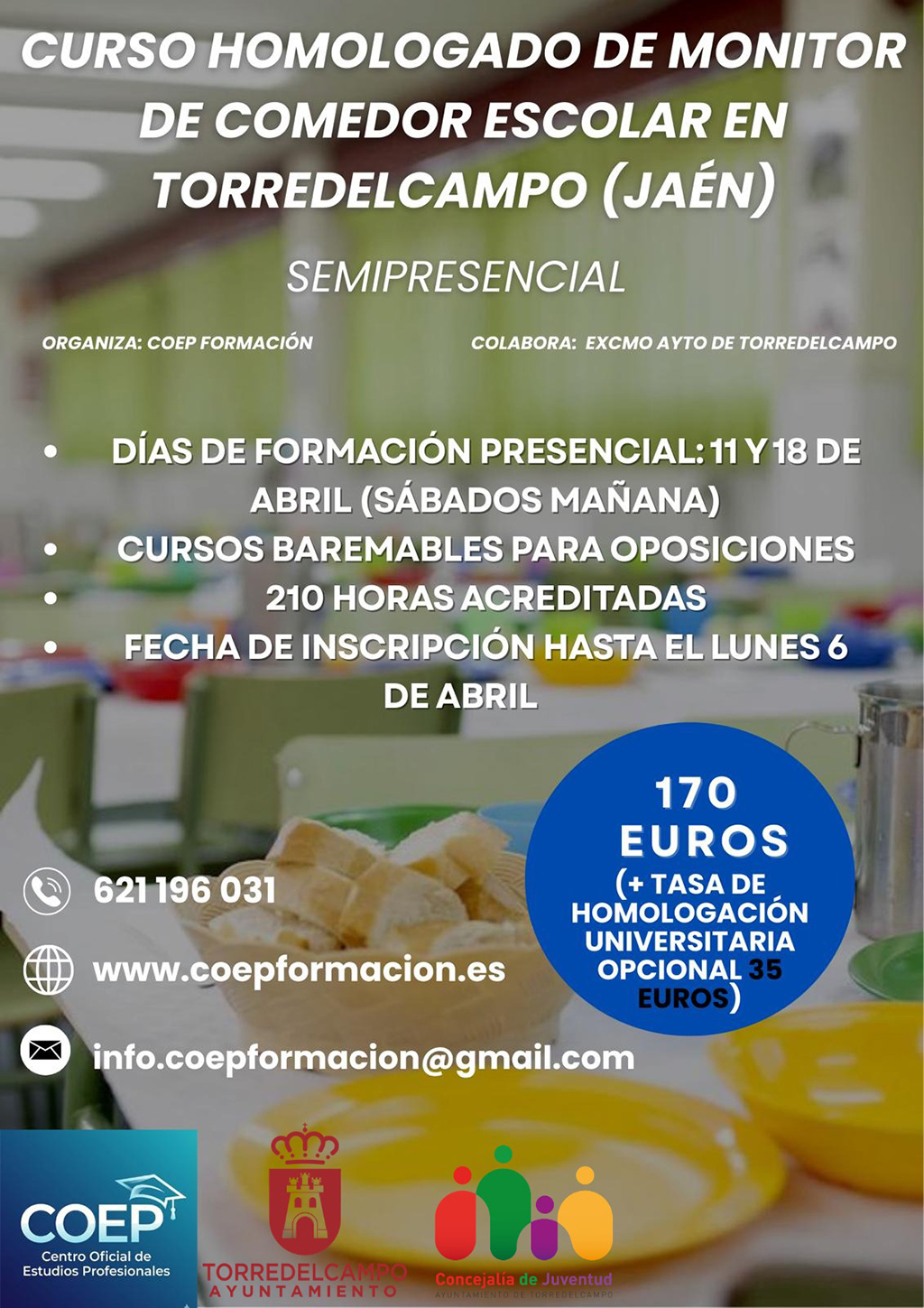 Curso Homologado de Monitor de Comedor Escolar