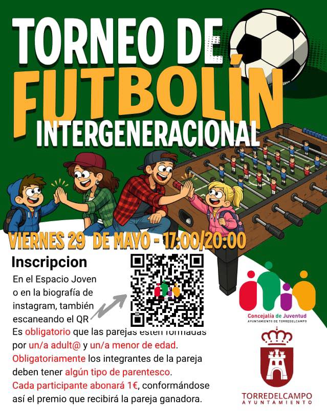 Torneo de Futbolín Intergeneracional