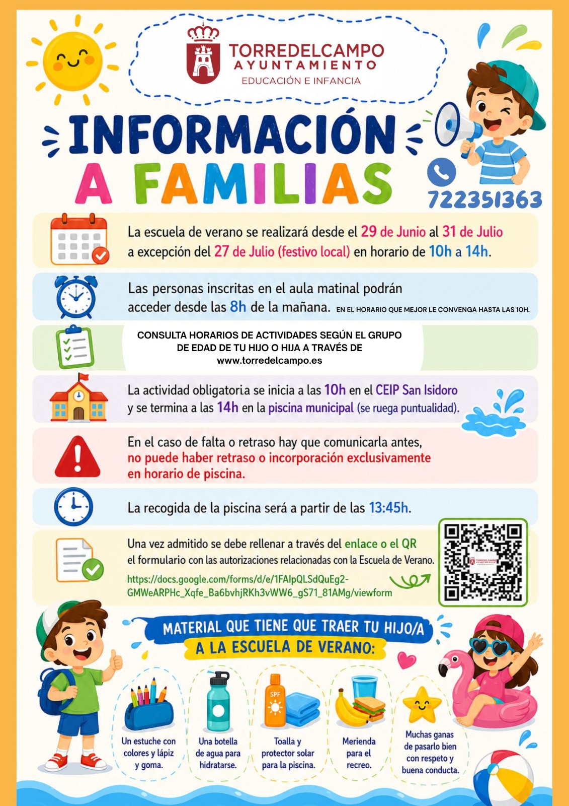 Escuela de verano 2026 - Nota Informativa