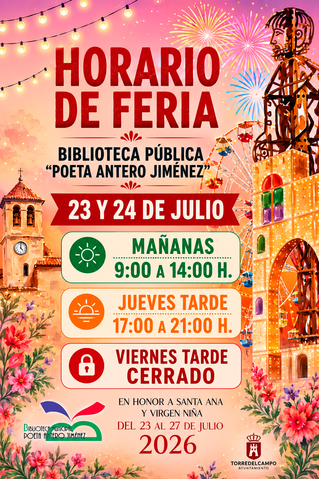 Biblioteca Pública - Horario de Feria