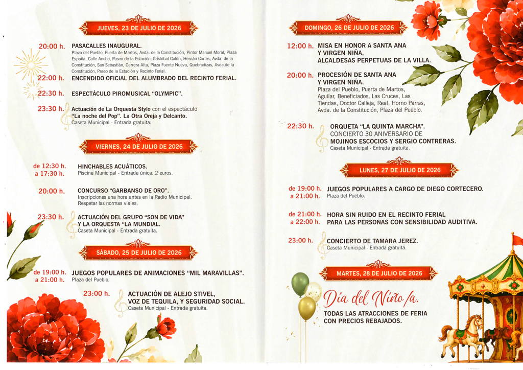 Programación Feria 2026