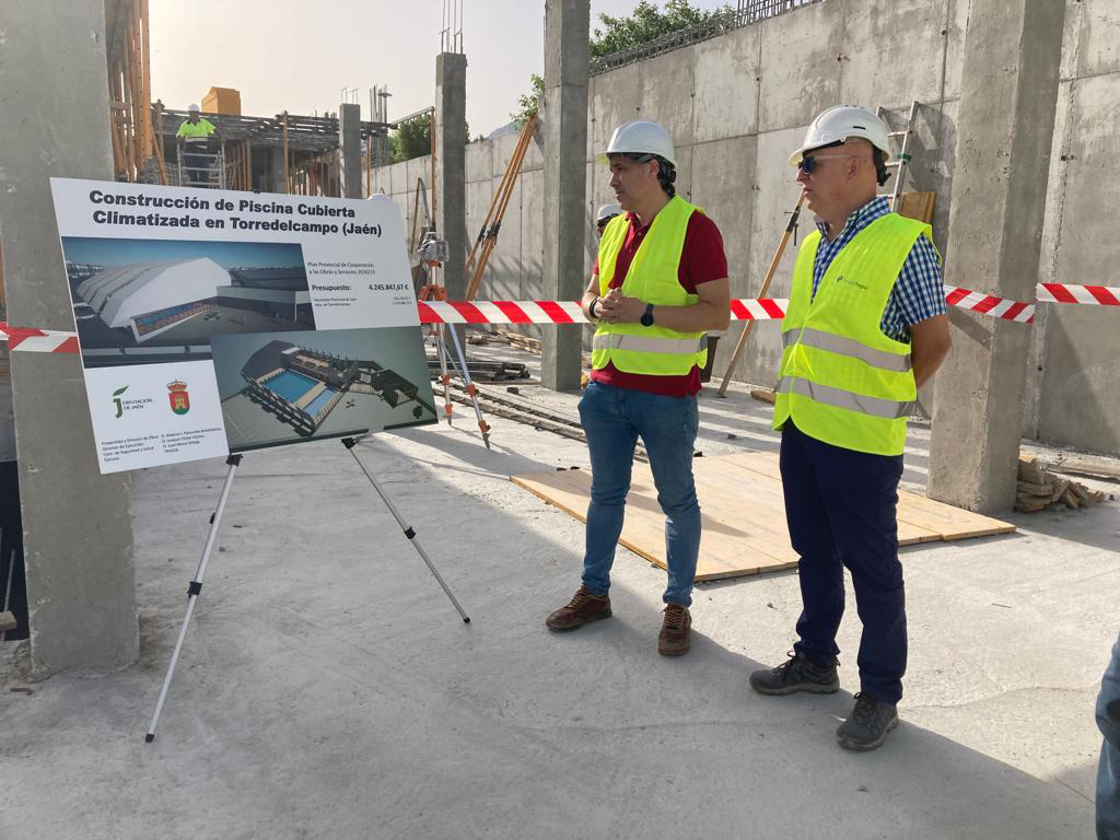 Las obras de la Piscina Cubierta Municipal ya se encuentran al 50%