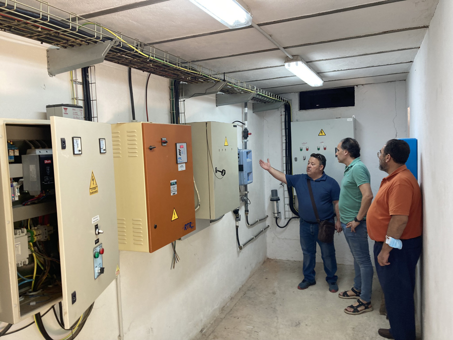 Importante actuación en los depósitos de agua del municipio