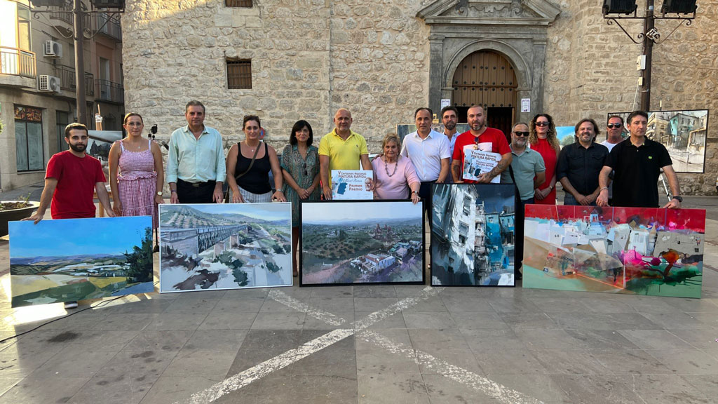 Artistas numerosos rincones se dan cita en el V Certamen de Pintura Rápida Alfonso Parras