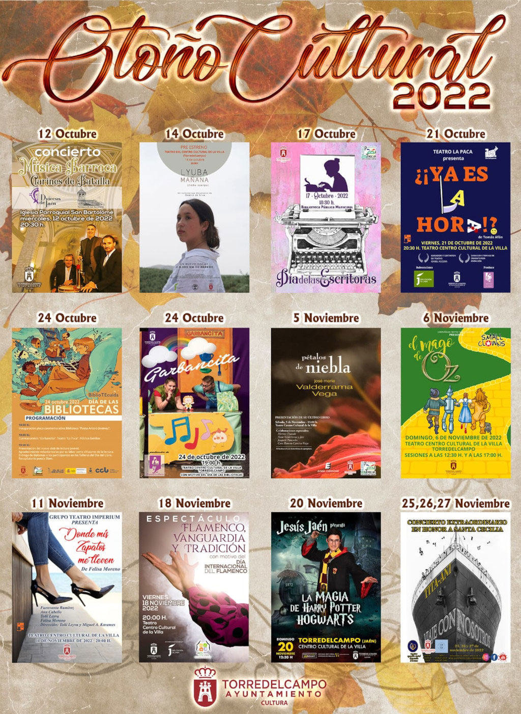 Intensa agenda cultural para el otoño en Torredelcampo