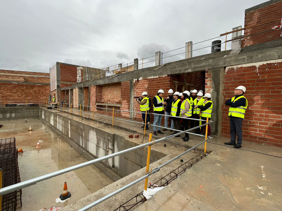 La construcción de la Piscina Cubierta avanza a buen ritmo