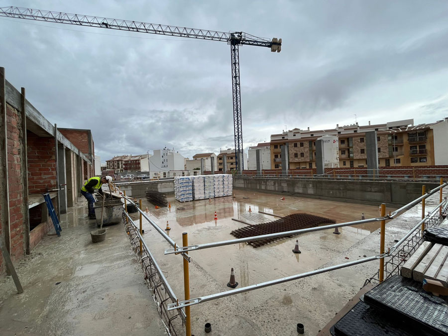 La construcción de la Piscina Cubierta avanza a buen ritmo