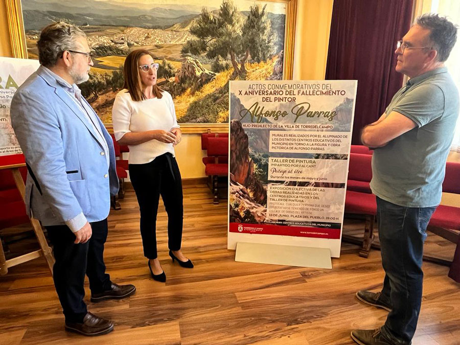 Se conmemora el X aniversario del fallecimiento del pintor “Alfonso Parras”