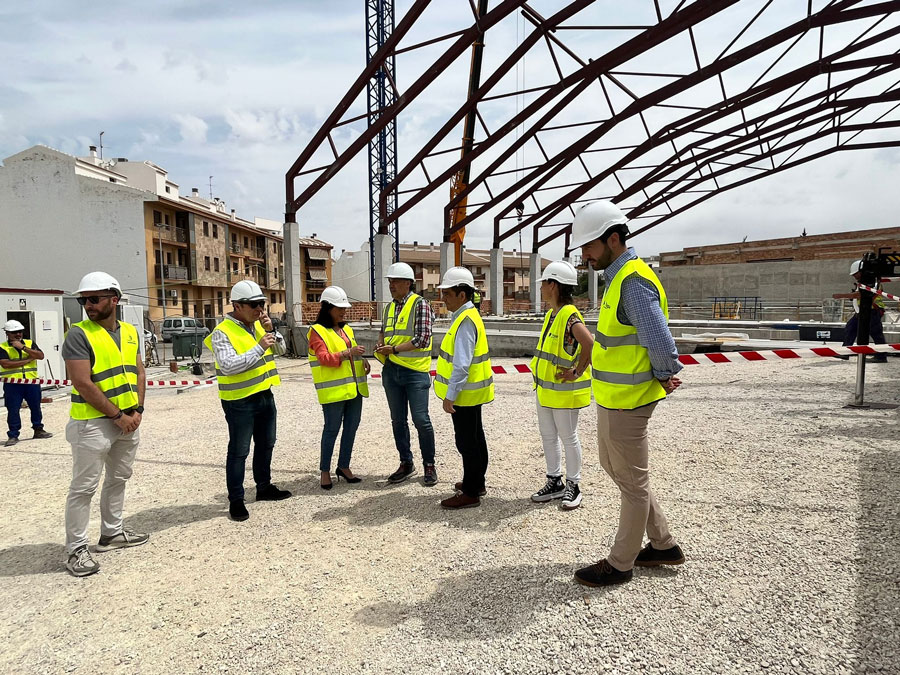 Visita técnica a las obras de la Piscina Municipal Cubierta
