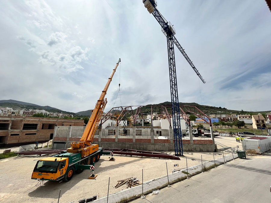 Visita técnica a las obras de la Piscina Municipal Cubierta
