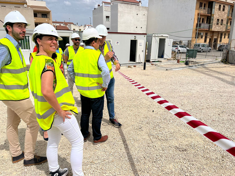 Visita técnica a las obras de la Piscina Municipal Cubierta