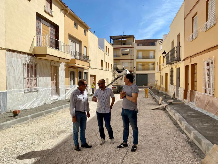 Visita técnica a las obras de las calles Wenceslao Fernández y San Pablo