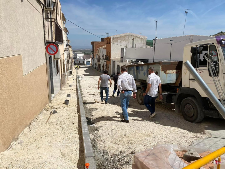 Visita técnica a las obras de las calles Wenceslao Fernández y San Pablo