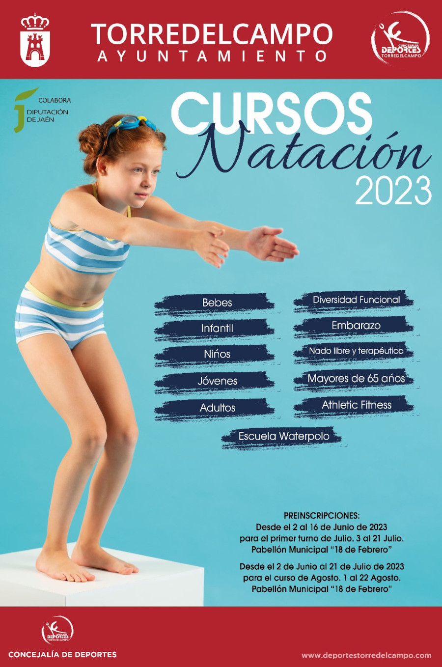 Presentada la amplia oferta de cursos de natación