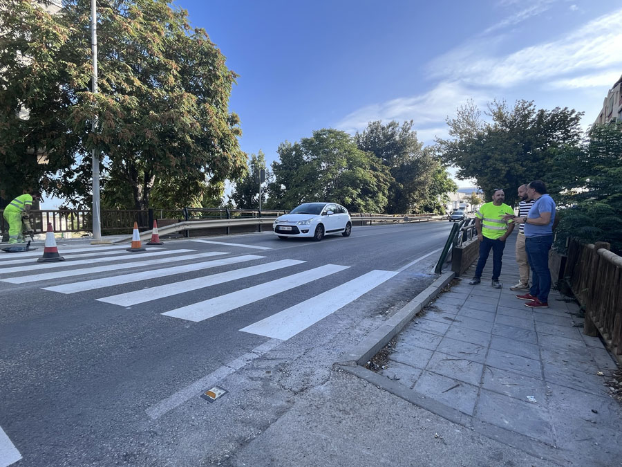 Señalización de nuevos pasos de peatones