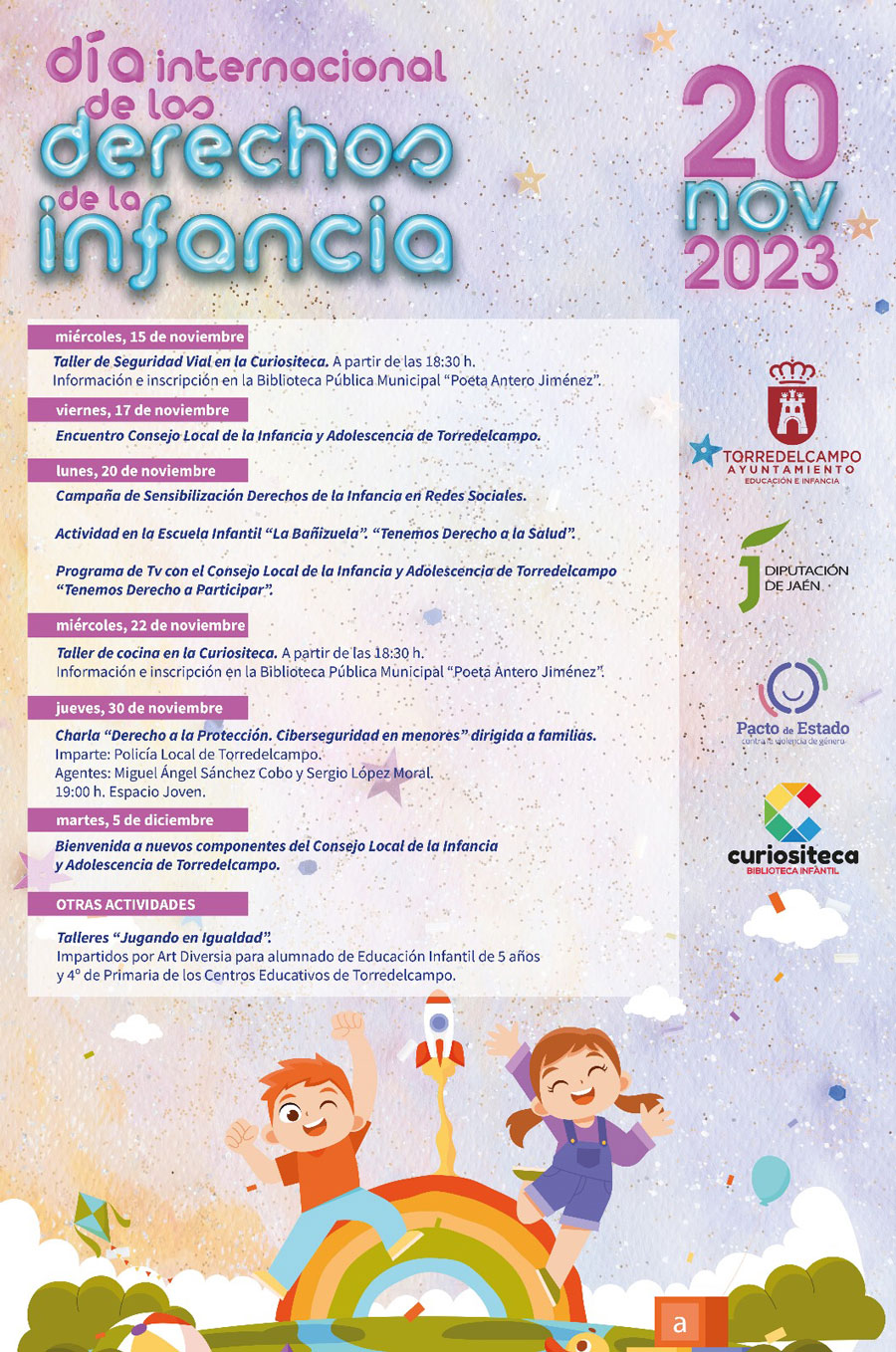 Torredelcampo se suma a conmemoración del Día de los Derechos de la Infancia