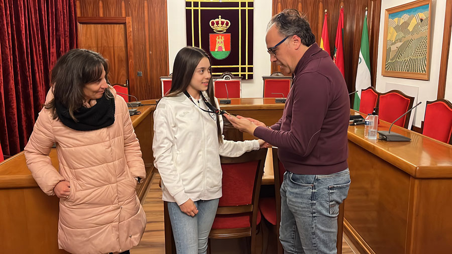Recibimiento a la deportista Carla Martos Eliche