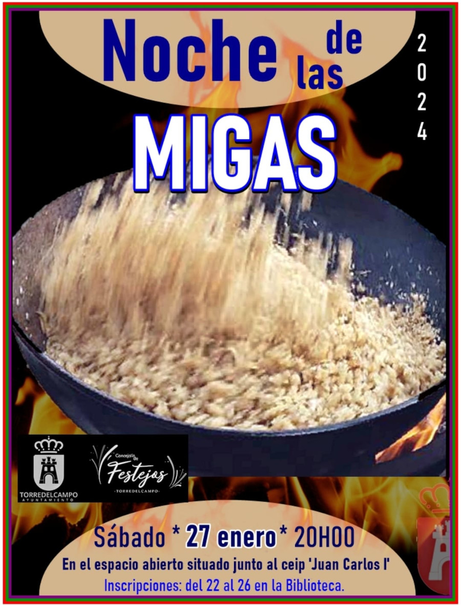 Abierto el plazo de inscripción para la "Noche de las Migas"