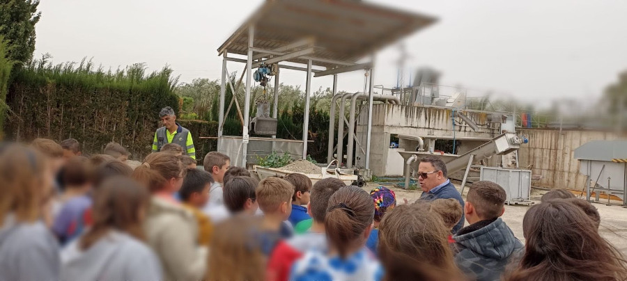 Alumnado de los centros educativos visitan la Estación Depuradora de Agua Residuales