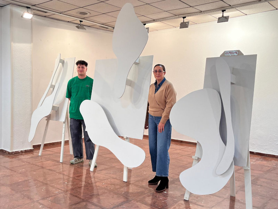 El artista torrecampeño Darío Parras dona su obra ‘Volumen Sistemático’