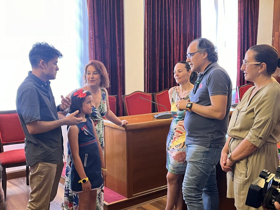 Recibimiento Nerea Gallego Moreno, campeona de España Sub-8 de Ajedrez