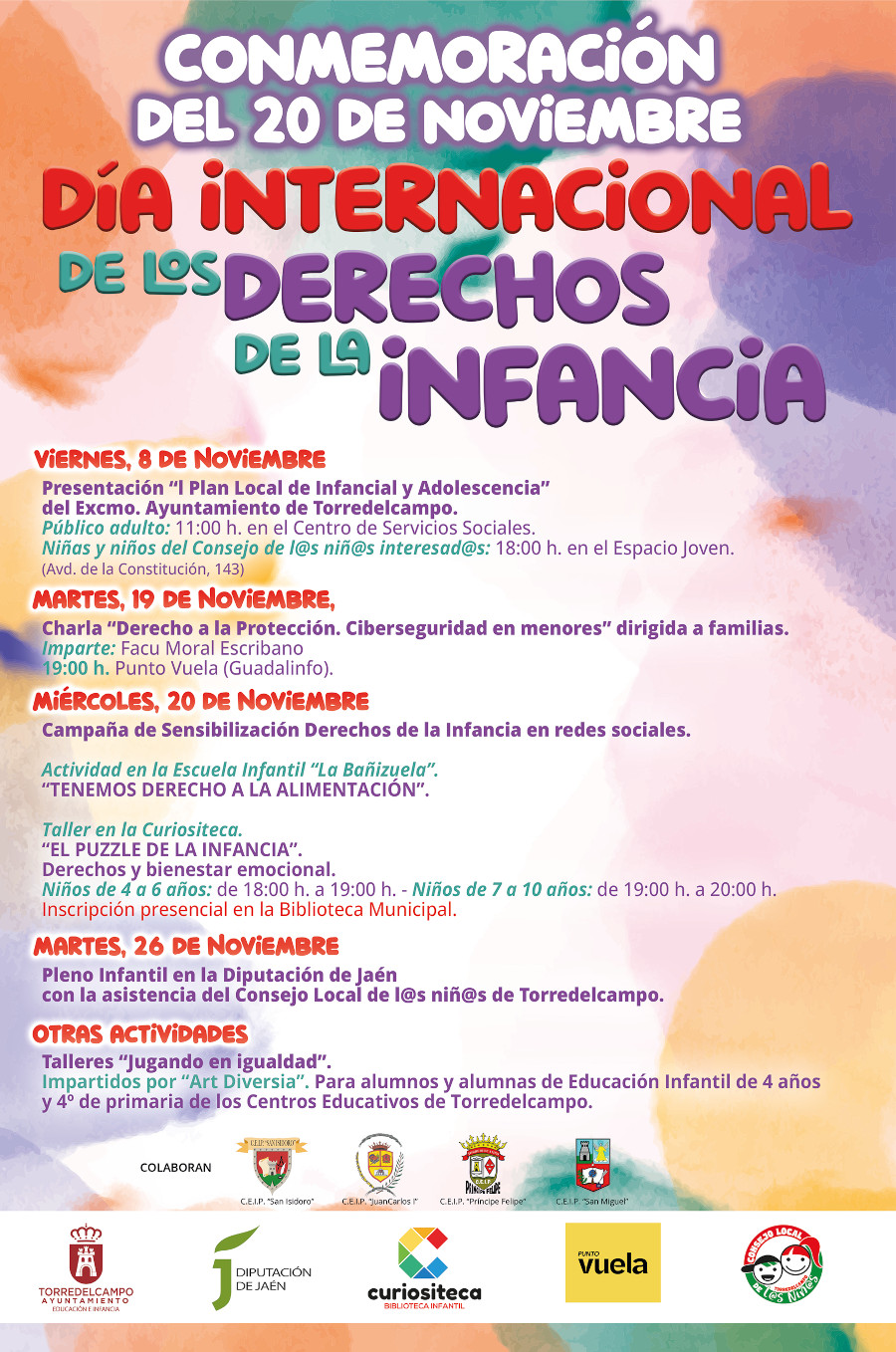 Amplia programación con motivo del Día de los Derechos de la Infancia