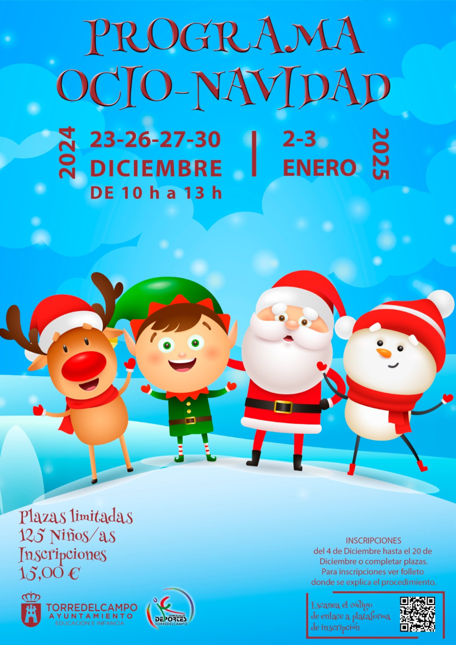 Torredelcampo pone en marcha su tradicional Programa de Ocio Navideño para niños y niñas
