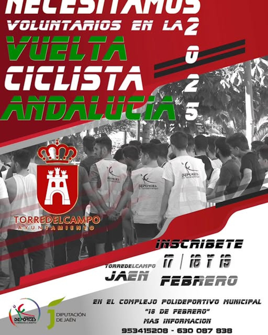 Necesitamos Voluntarios para la Vuelta Ciclista Andalucía