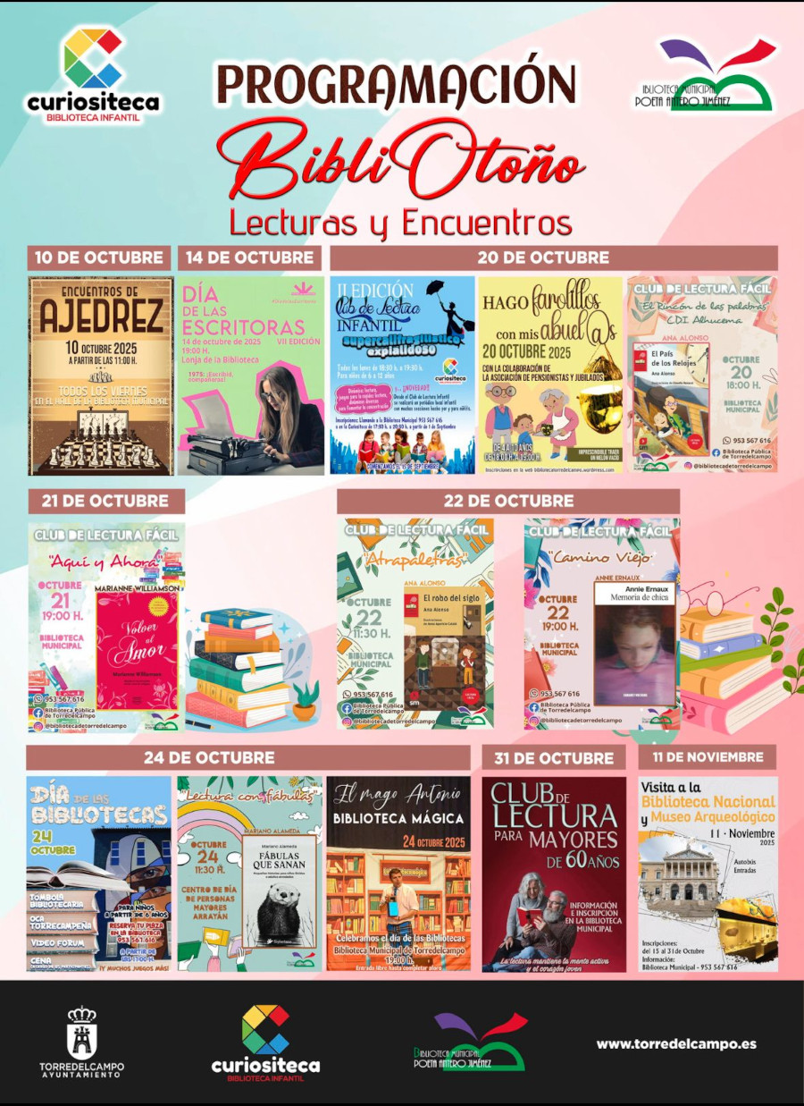La Biblioteca Pública “Antero Jiménez” presenta su programación de otoño con nuevas actividades y un viaje a la Biblioteca Nacional