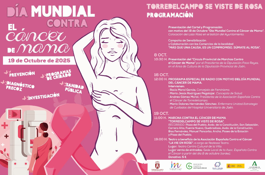 Torredelcampo muestra su compromiso en la lucha contra el cáncer de mama