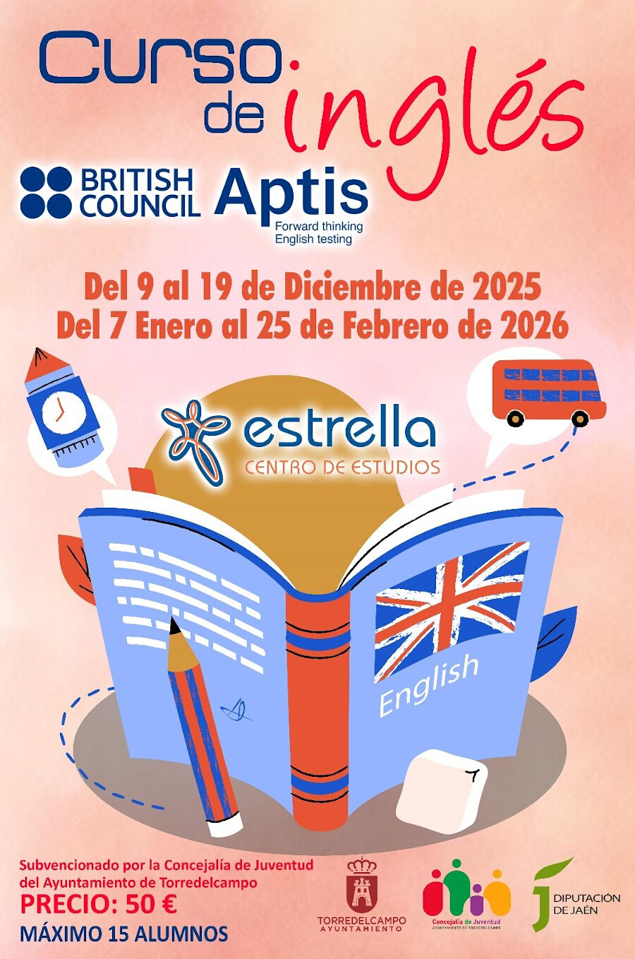 Nuevo curso de inglés Aptis con plazas limitadas tras el éxito de la edición anterior