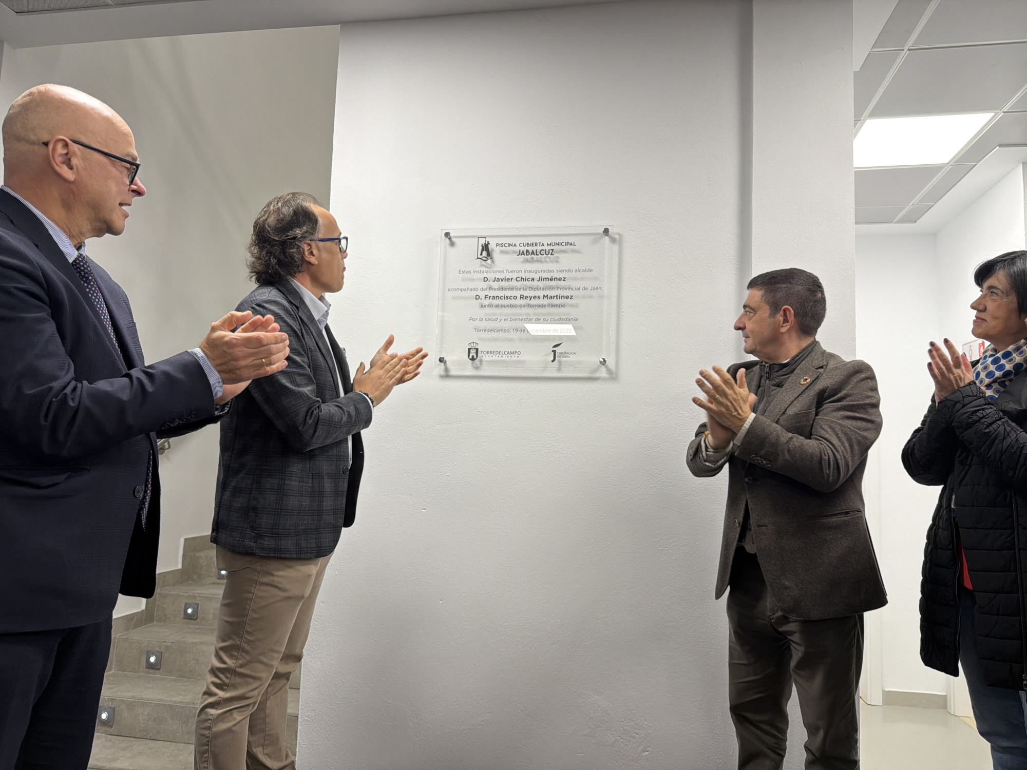 Javier Chica y Francisco Reyes durante la visita a las instalaciones