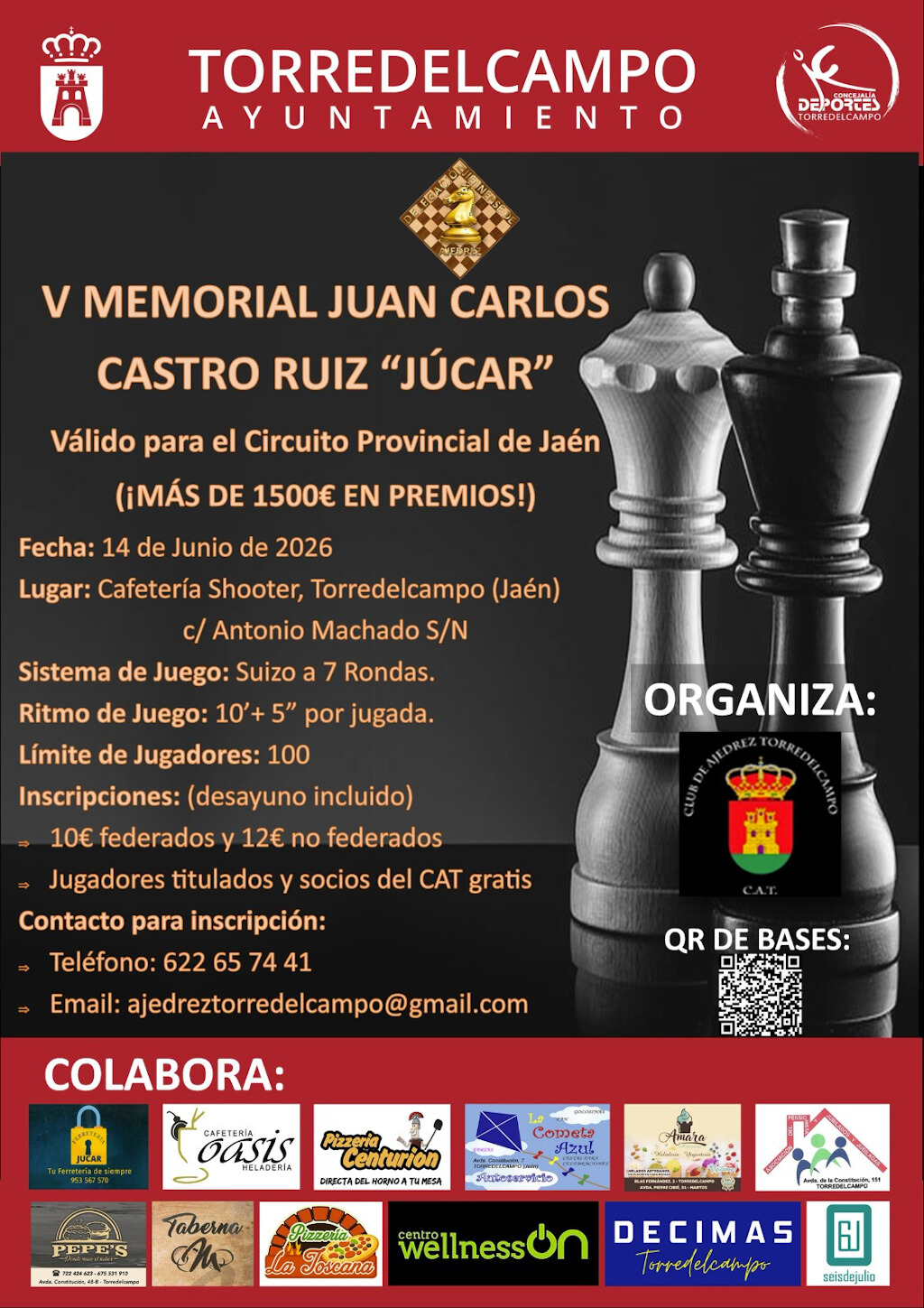 El V Memorial “Júcar” aspira a consolidarse como una cita de referencia del ajedrez provincial